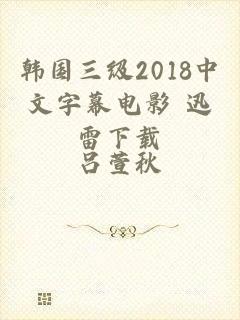 韩国三级2018中文字幕电影 迅雷下载